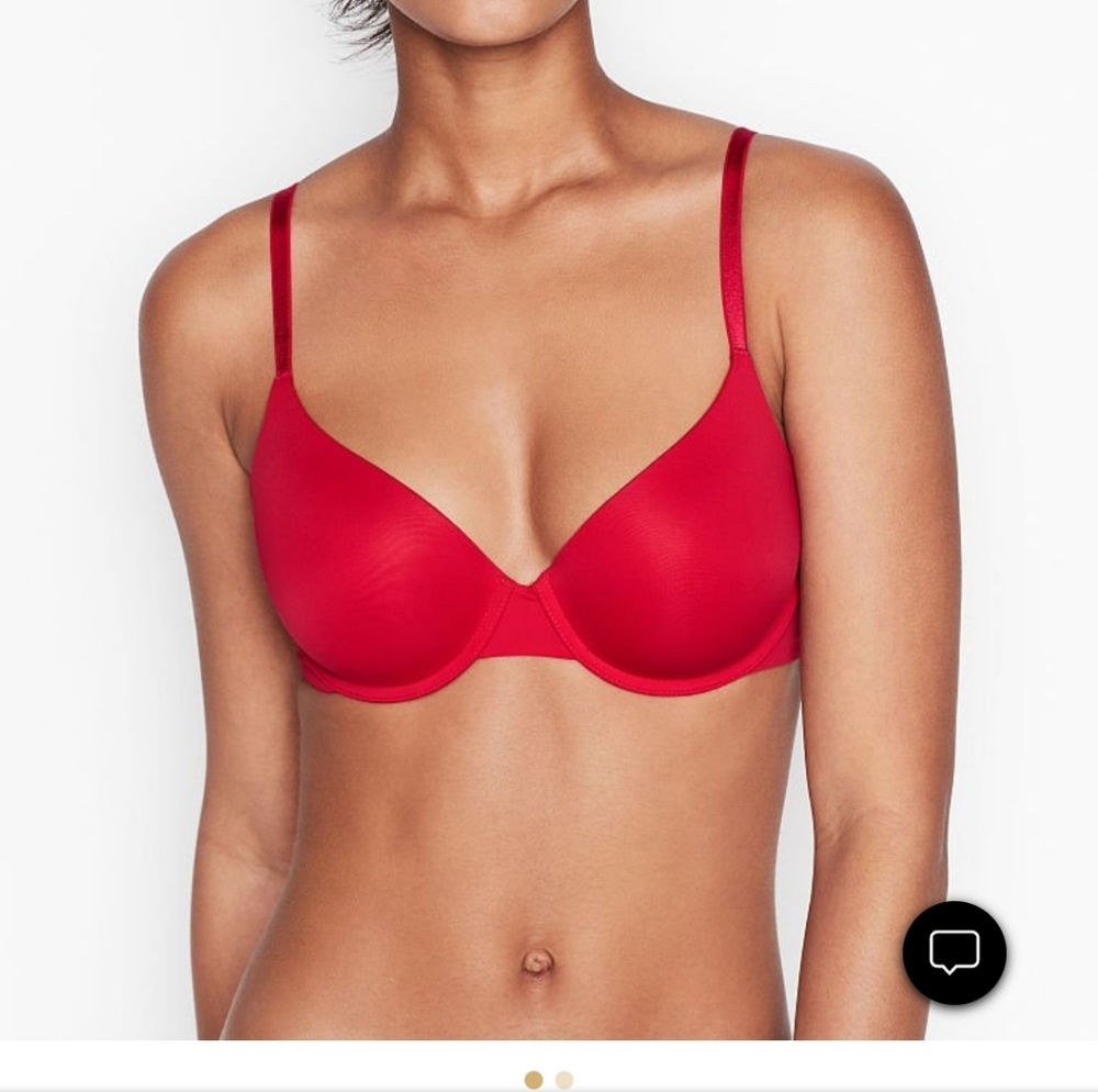 Victoria Secret  40D Demi T-Shirt Bra  Red